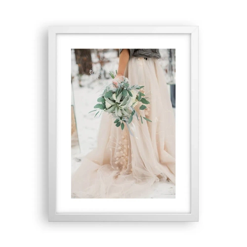 Affiche dans un cadre blanc - Poster - Et il vécurent longtemps et heureux - 30x40 cm