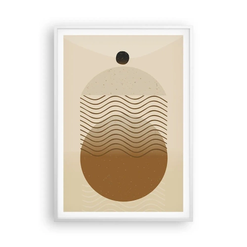 Affiche dans un cadre blanc - Poster - Sur l'origine des figures géométriques - 70x100 cm