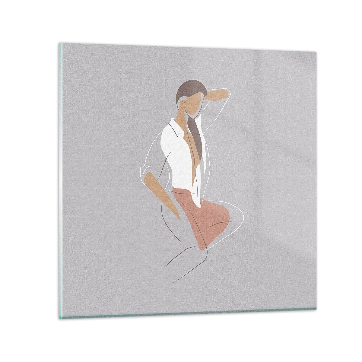 Impression sur verre - Image sur verre - Contour gracieux - 40x40 cm