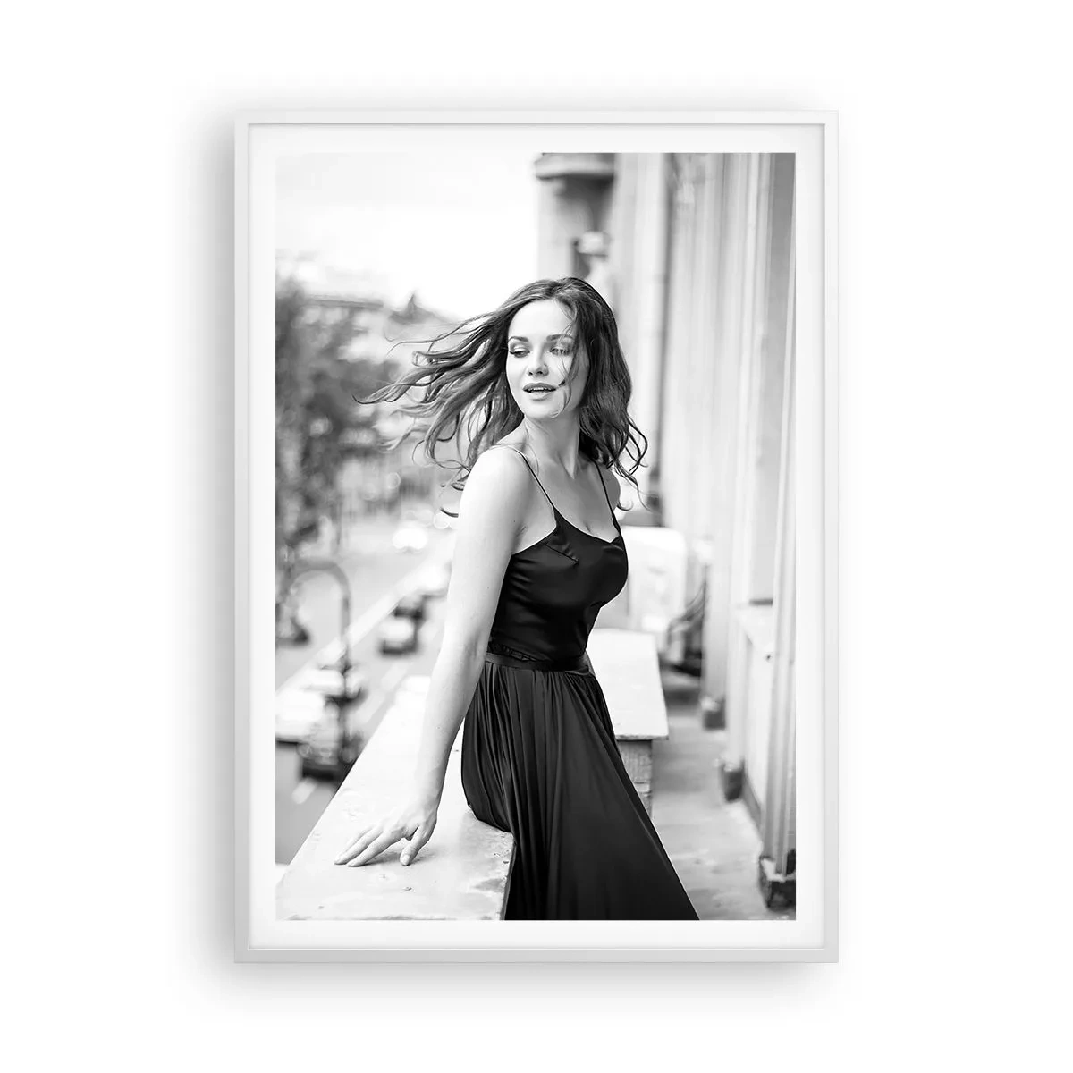 Affiche dans un cadre blanc - Poster - Certainement un Parisien - 70x100 cm