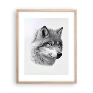 Affiche dans un chêne clair - Poster - Alpha – sans aucun doute - 40x50 cm