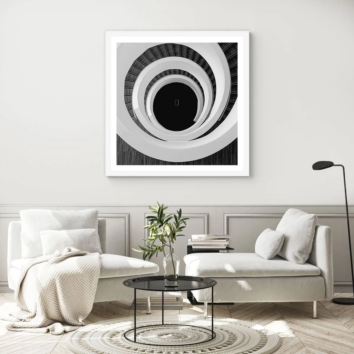 Affiche dans un cadre blanc - Poster - Les choses concrêtes - 30x30 cm