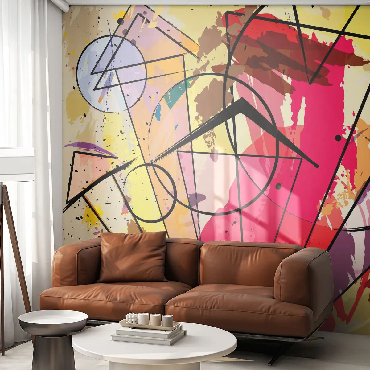 Papier Peint Photo Standard Eco - Explosion - Abstraction, Morceau, Graphique - 250x175 cm
