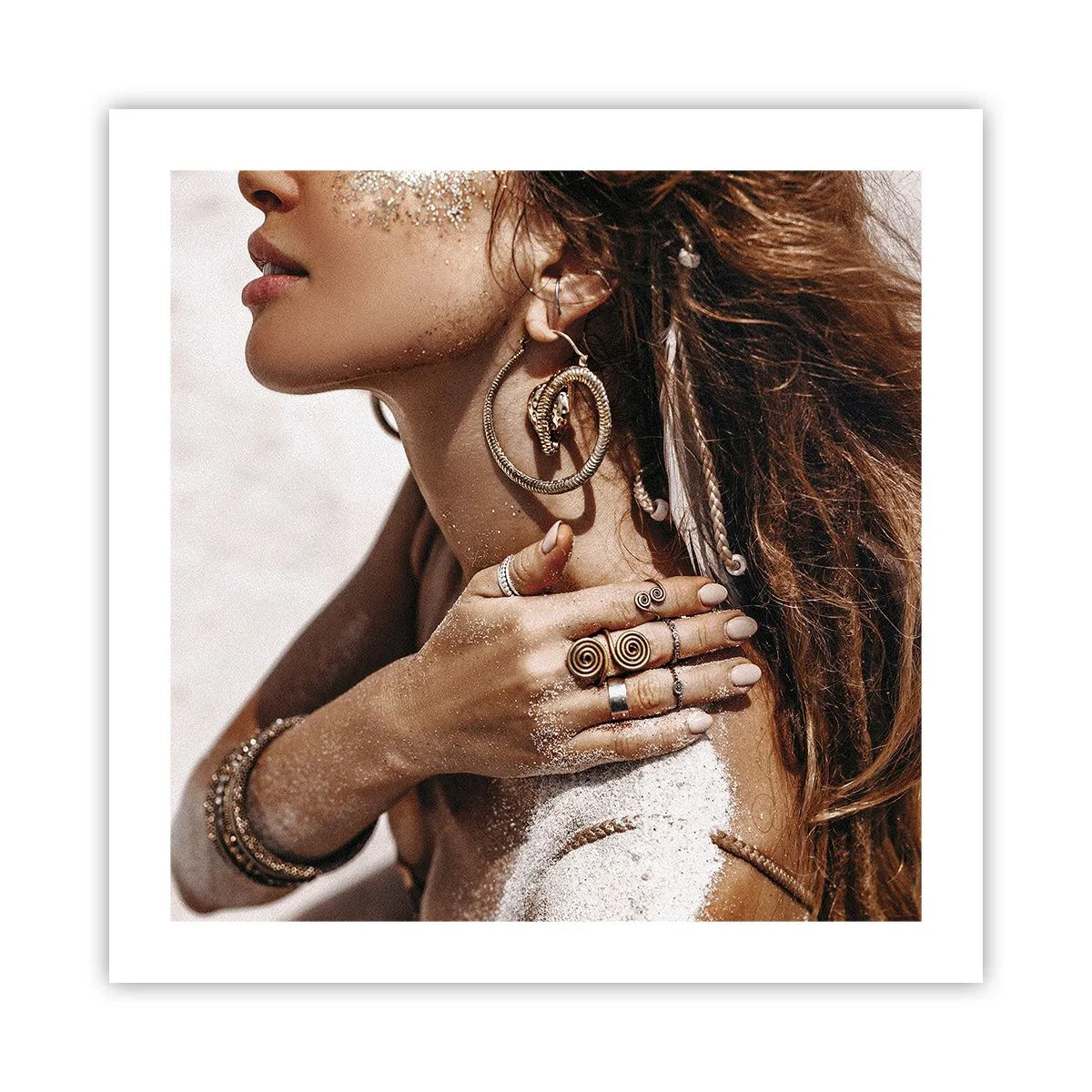 Affiche - Poster - Reine des plages sauvages - 50x50 cm