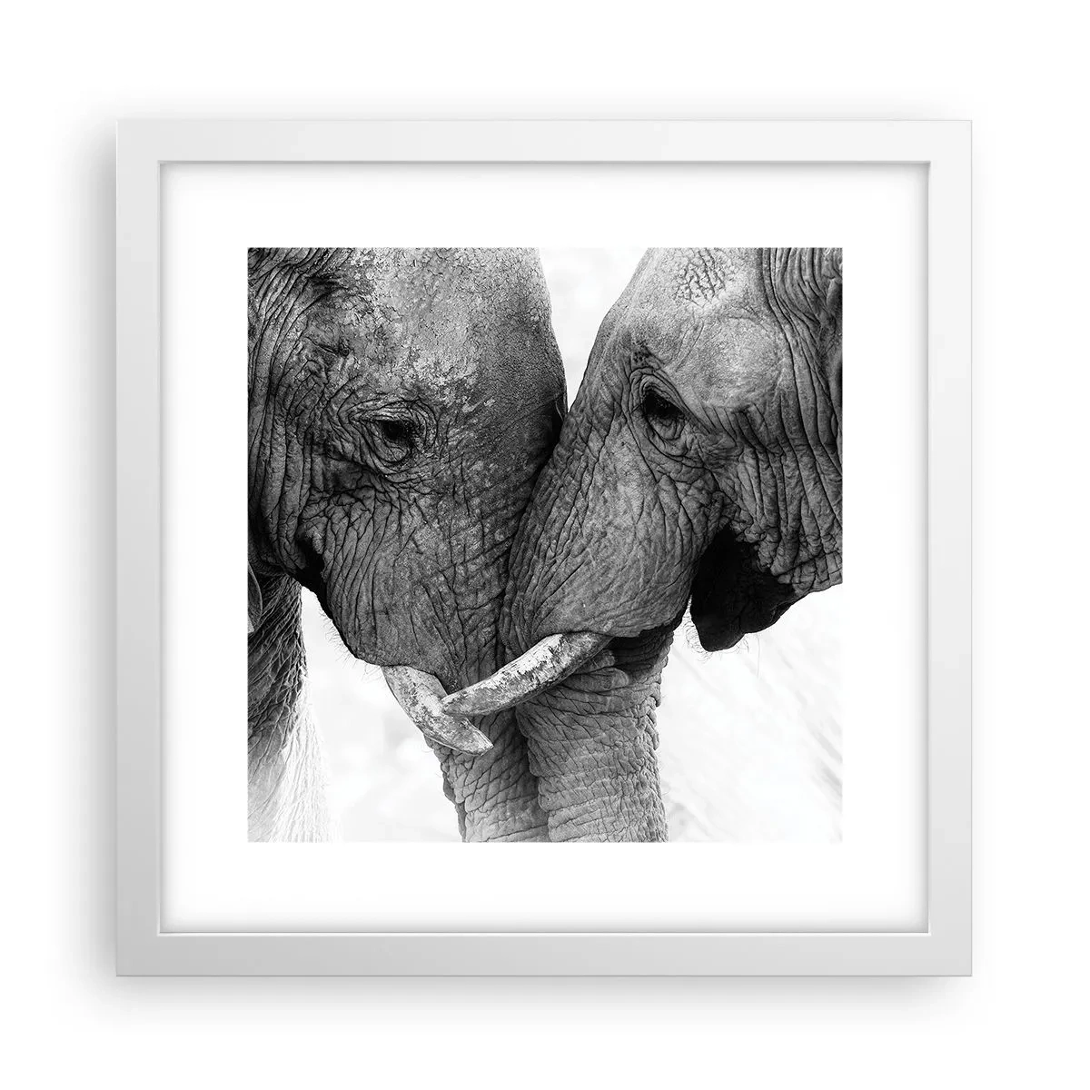 Affiche dans un cadre blanc - Poster - Confession sincère - 30x30 cm