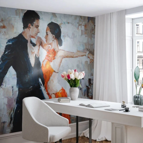 Papier Peint Photo Premium Canvas - Dirty dancing - Abstraction, Danse, Tango - 400x280 cm