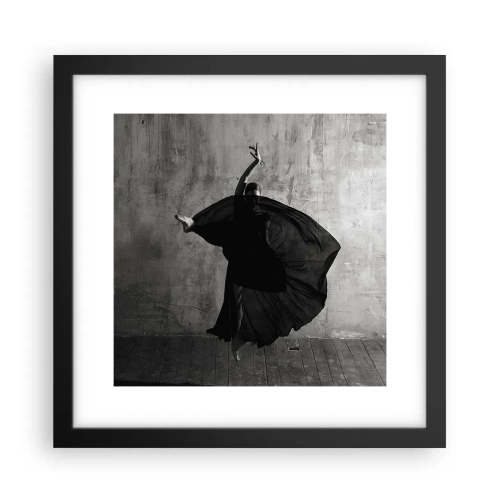 Affiche dans un cadre noir - Poster - Pas plein de passion - 30x30 cm