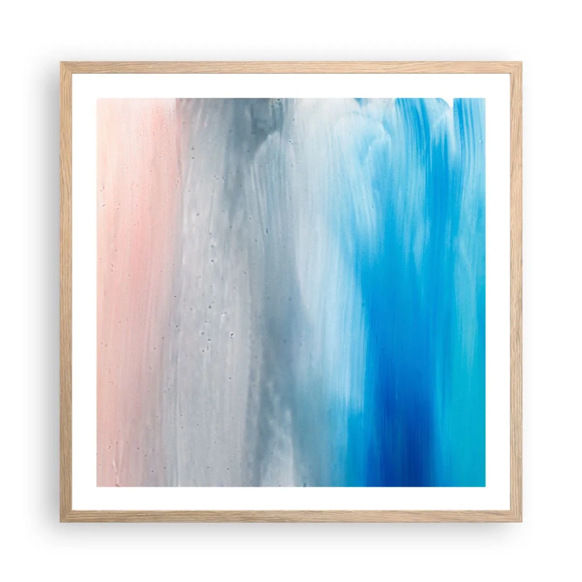 Affiche dans un chêne clair - Poster - Éléments : air - 60x60 cm