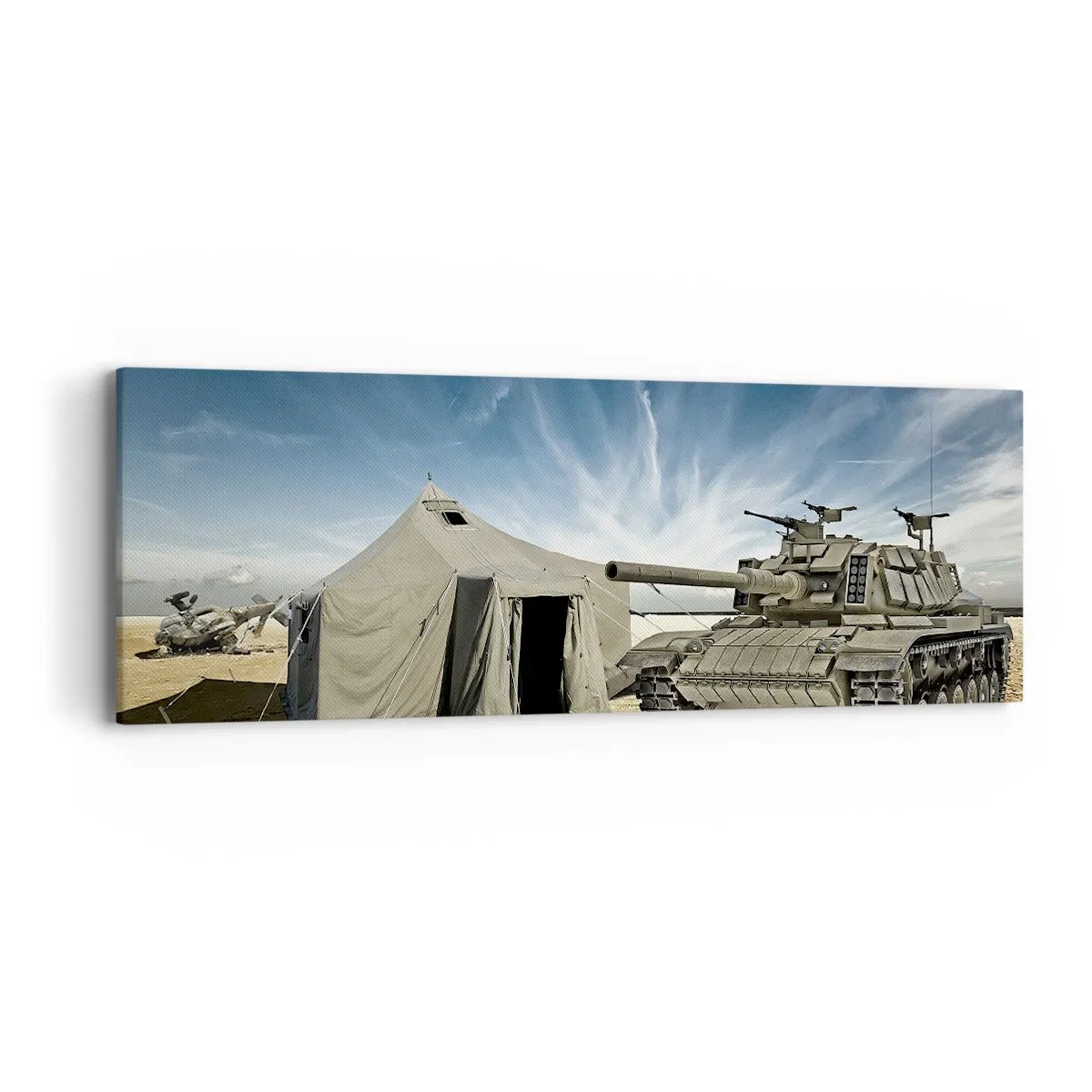 Impression sur toile - Image sur toile - Un rêve militaire - 90x30 cm