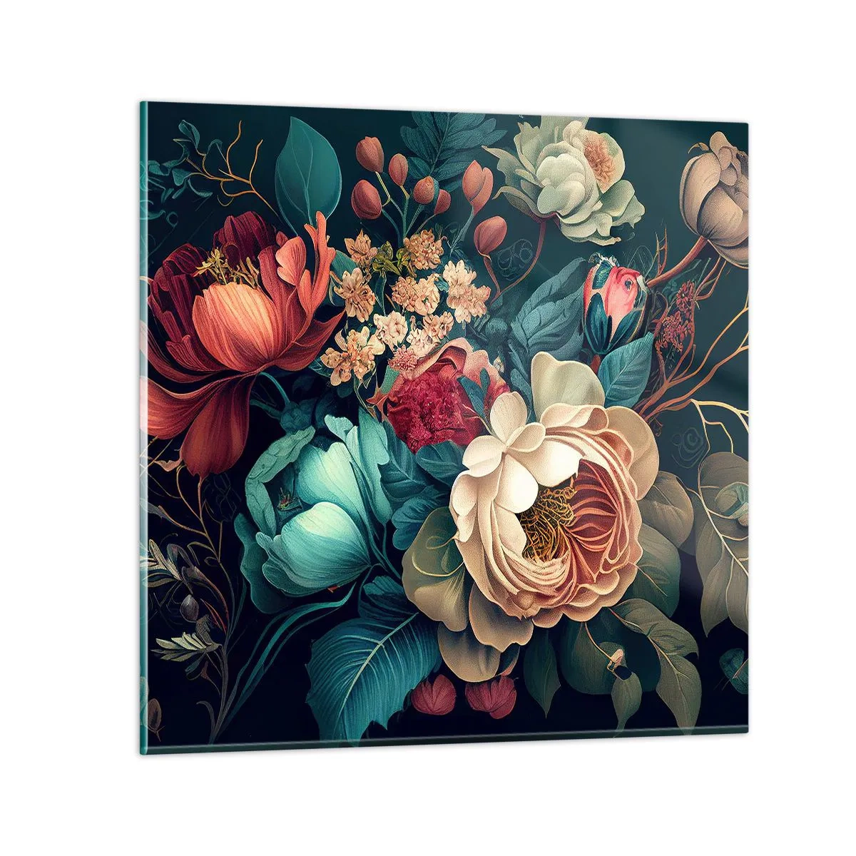 Impression sur verre - Image sur verre - le charme du 19ème siècle - 50x50 cm