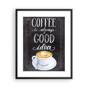 Affiche dans un cadre noir - Poster - Bien sûr! - 40x50 cm