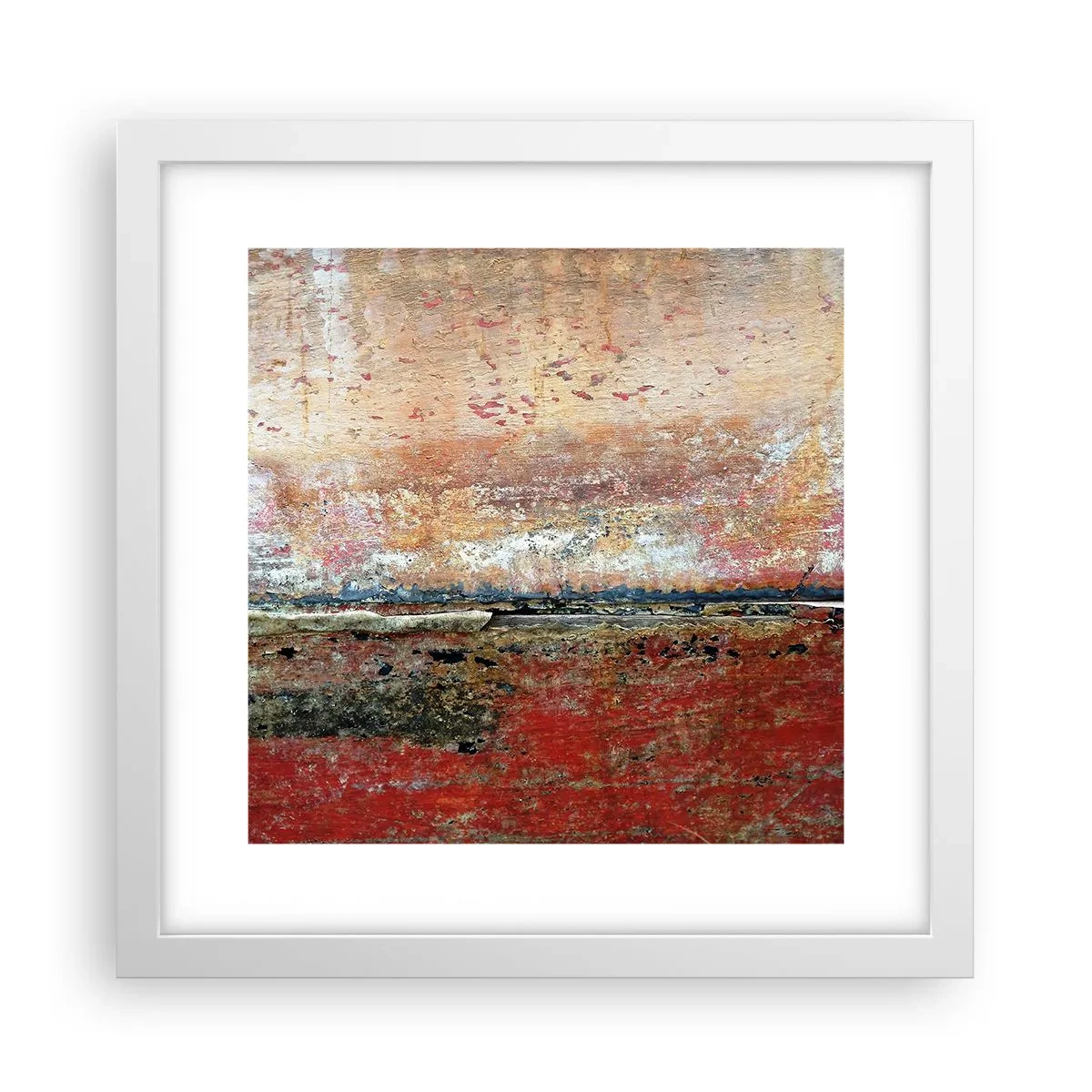 Affiche dans un cadre blanc - Poster - C'est peut-être la mer - 30x30 cm