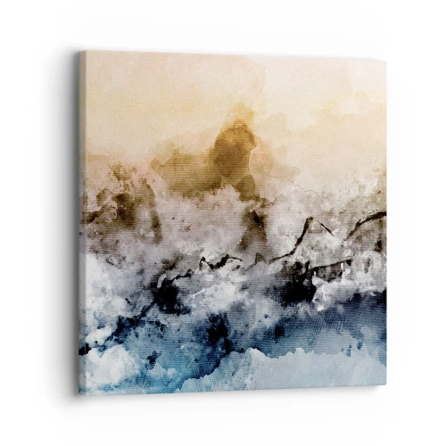 Impression sur toile - Image sur toile - Noyé dans un nuage de brouillard - 30x30 cm
