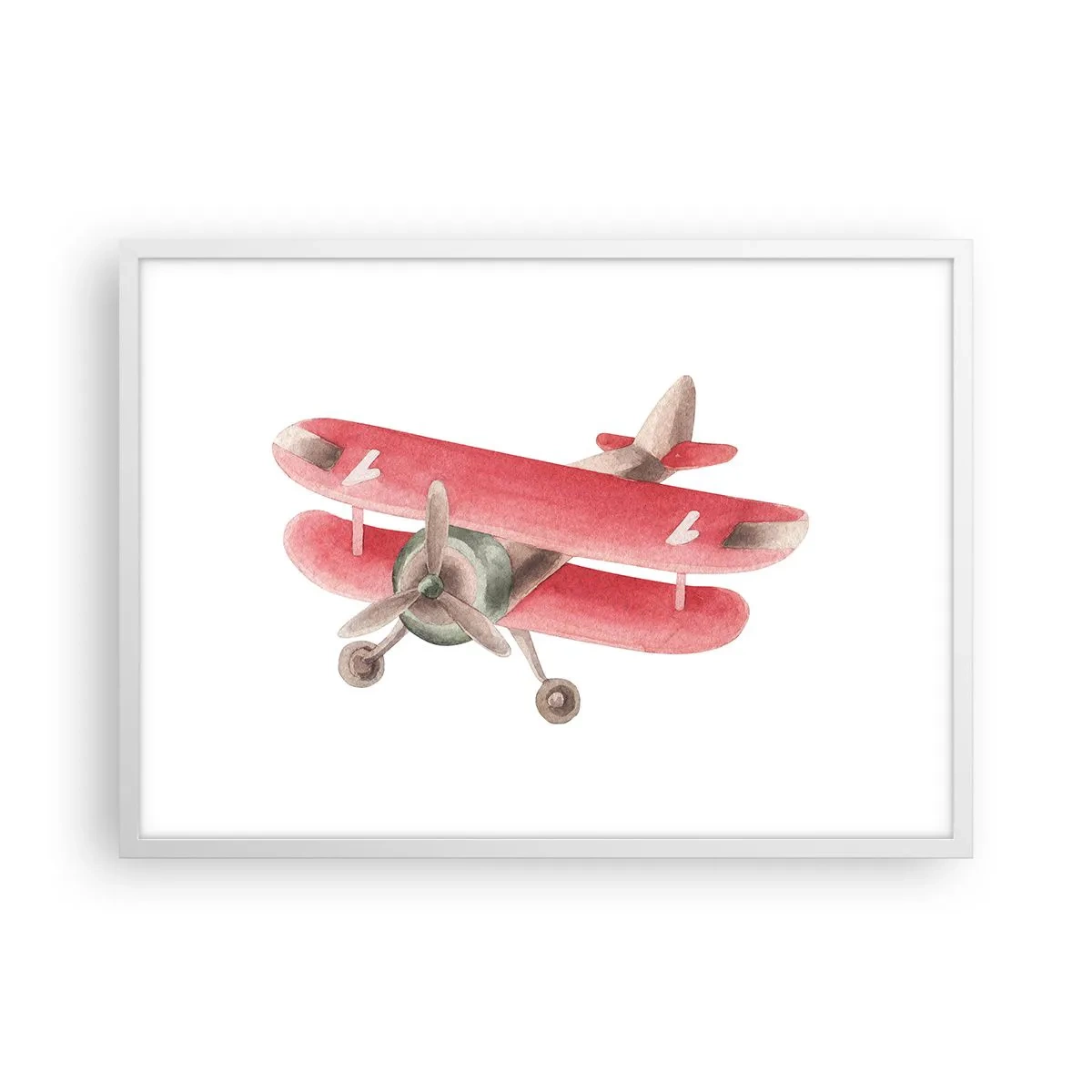 Affiche dans un cadre blanc - Poster - Prêt pour les hauts vols - 70x50 cm