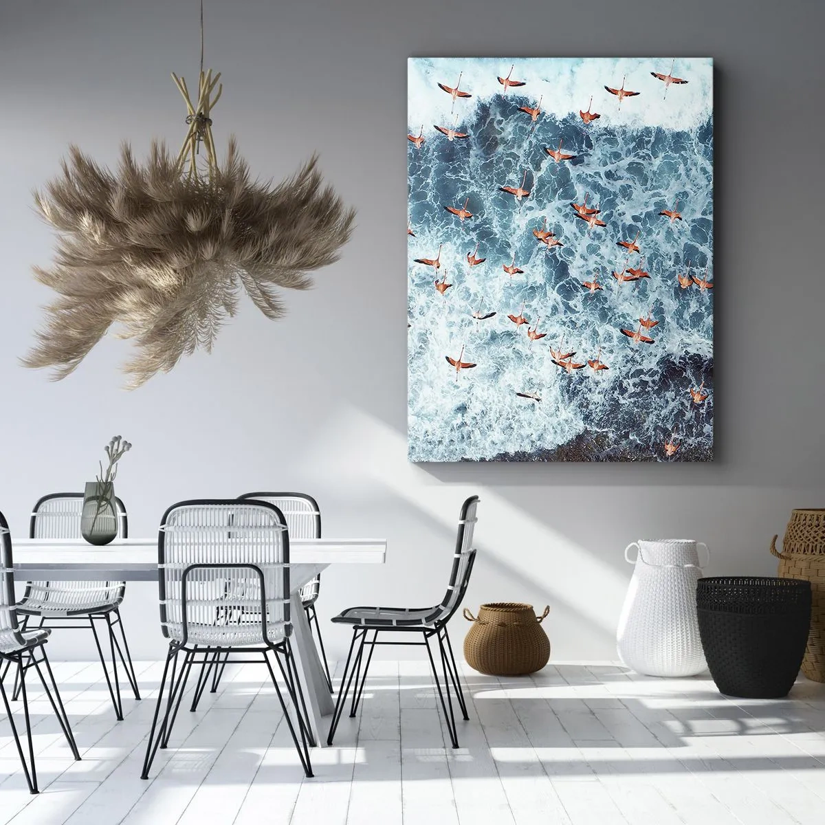Impression sur toile - Image sur toile - Défilé du bord de mer - 65x120 cm