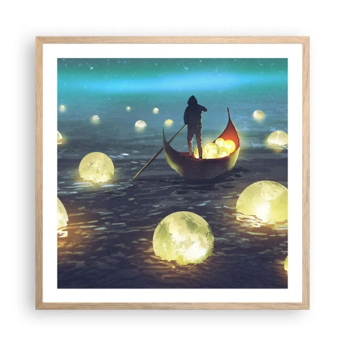 Affiche dans un chêne clair - Poster - Des choses dont les philosophes n'ont jamais rêvé - 60x60 cm