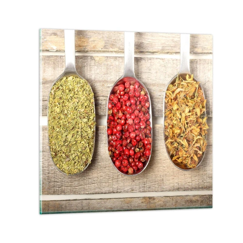 Impression sur verre - Image sur verre - Magie de la cuisine - 50x50 cm