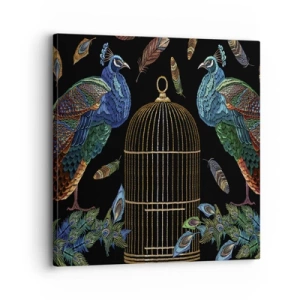 Impression sur toile - Image sur toile - En robes royales - 30x30 cm