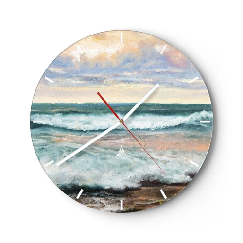Horloge murale - Pendule murale - Ici tu adouciras ton âme - 40x40 cm