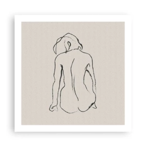 Affiche - Poster - Femme nue - 60x60 cm