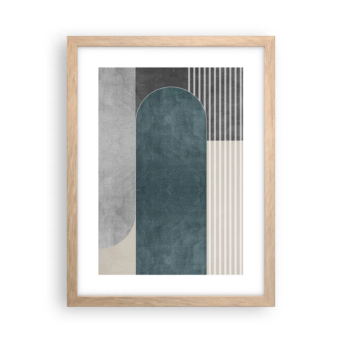 Affiche dans un chêne clair - Poster - Composition de niveaux - 30x40 cm
