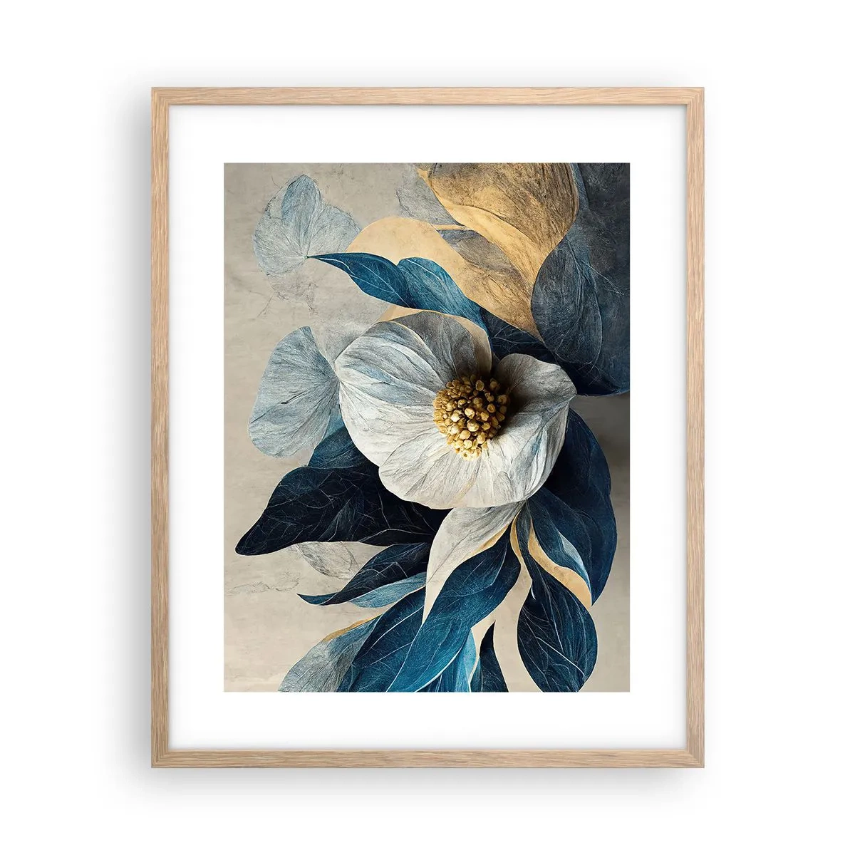 Affiche dans un chêne clair - Poster - Il a un coeur d'or - 40x50 cm