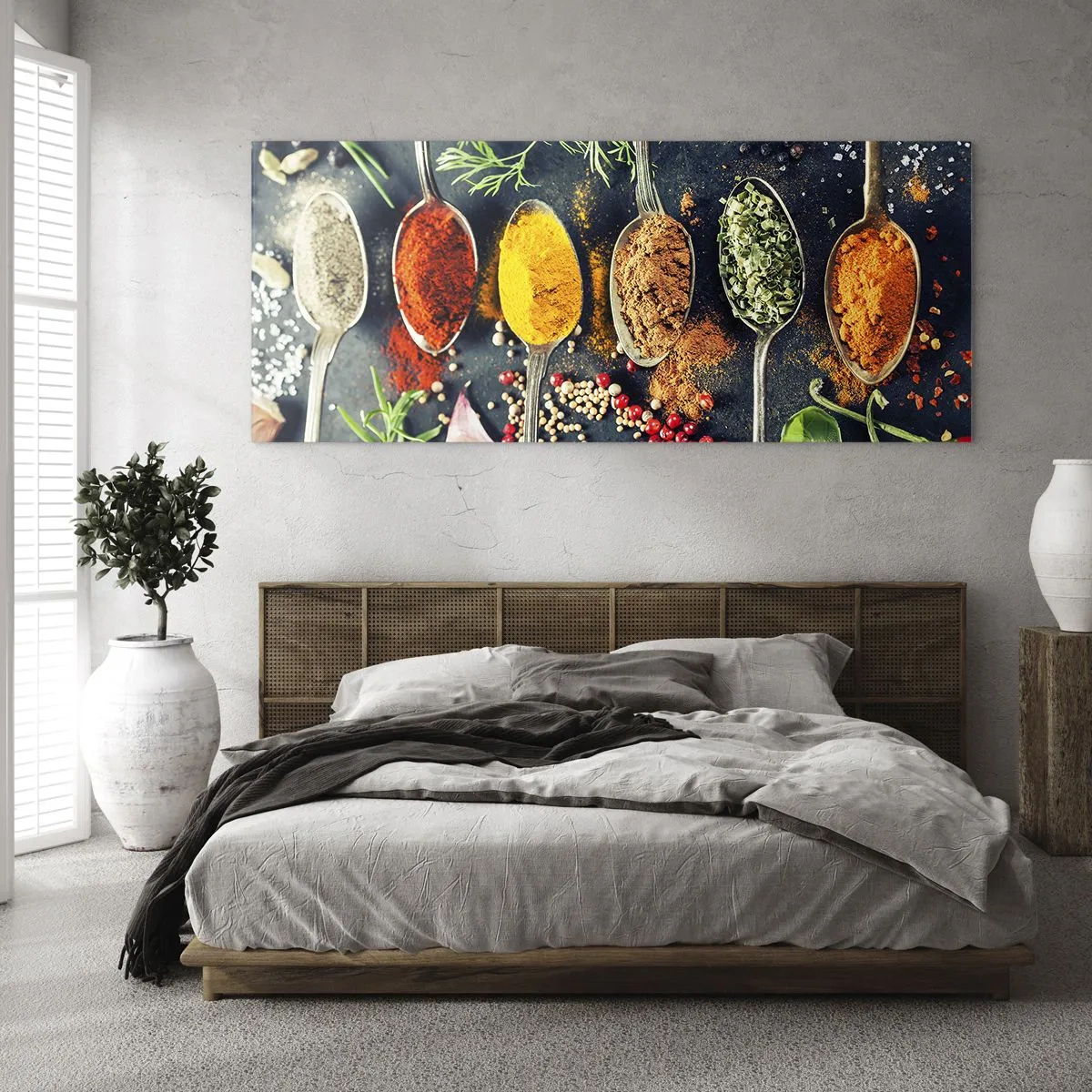 Impression sur verre - Image sur verre - Magie culinaire - 90x30 cm