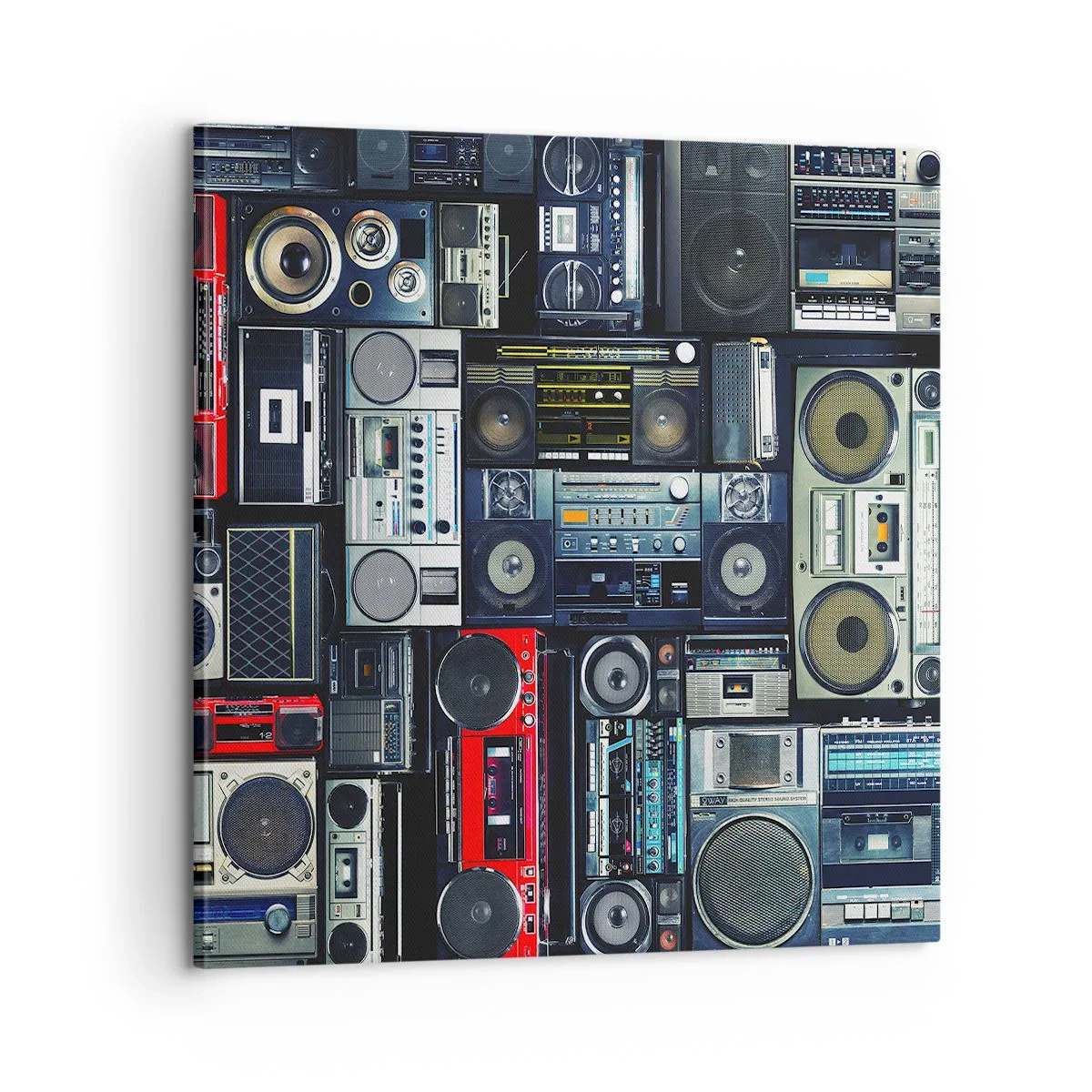 Impression sur toile - Image sur toile - Nostalgie des années 80 - 60x60 cm