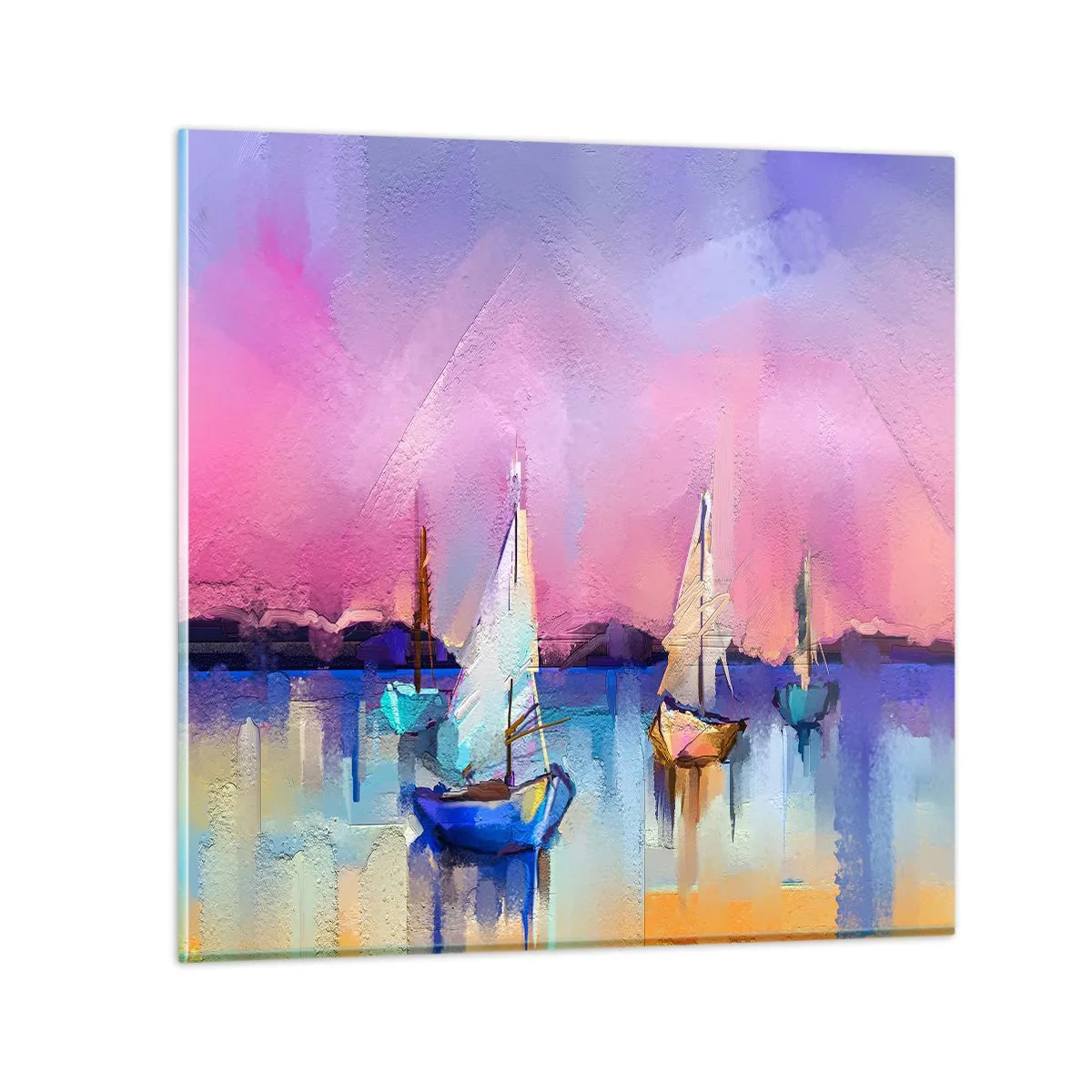 Impression sur verre - Image sur verre - Direction: les eaux larges - 30x30 cm
