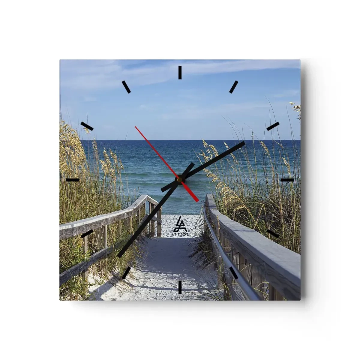 Horloge murale - Pendule murale - Au soleil, sous le vent - 40x40 cm