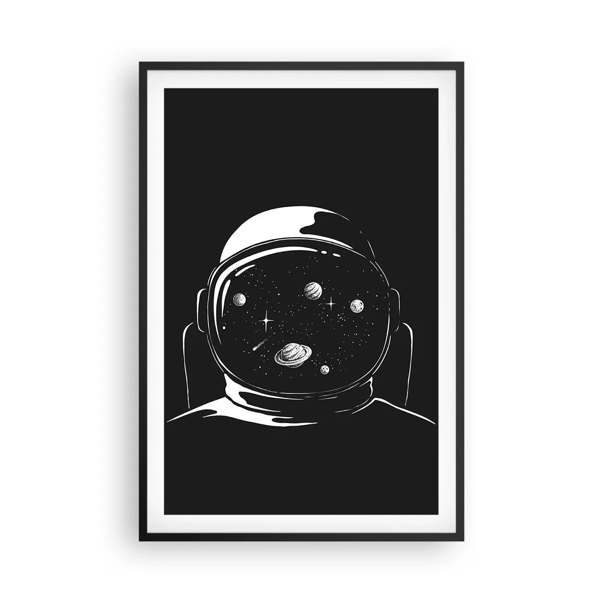 Affiche dans un cadre noir - Poster - Sympa la vue - 61x91 cm