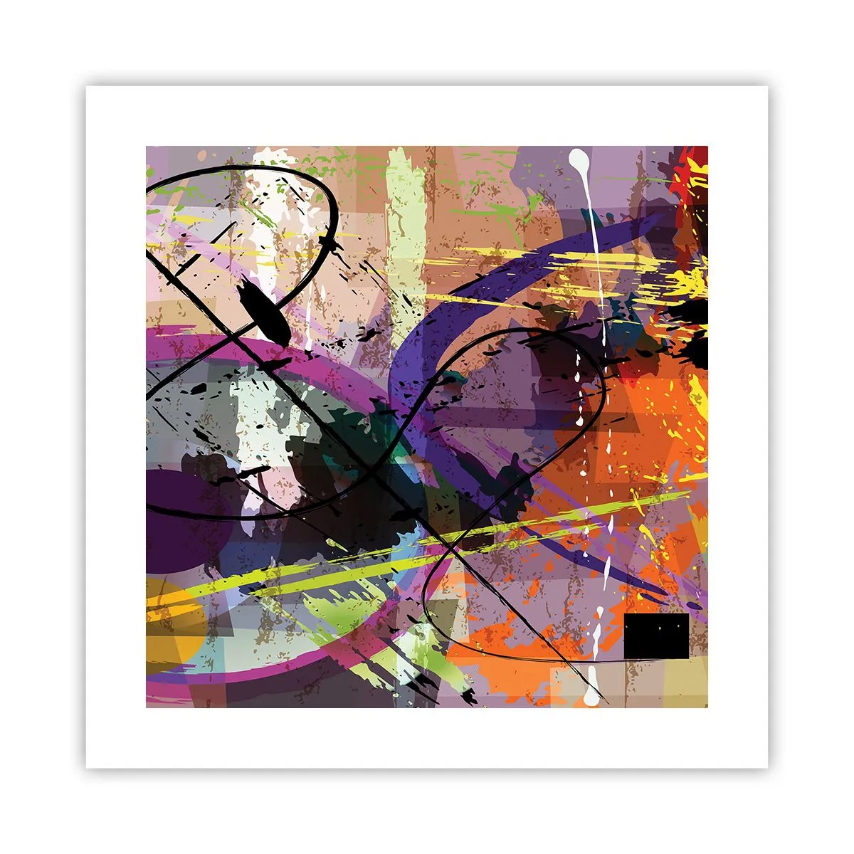 Affiche - Poster - Vous pouvez aller tout droit ou autour - 40x40 cm