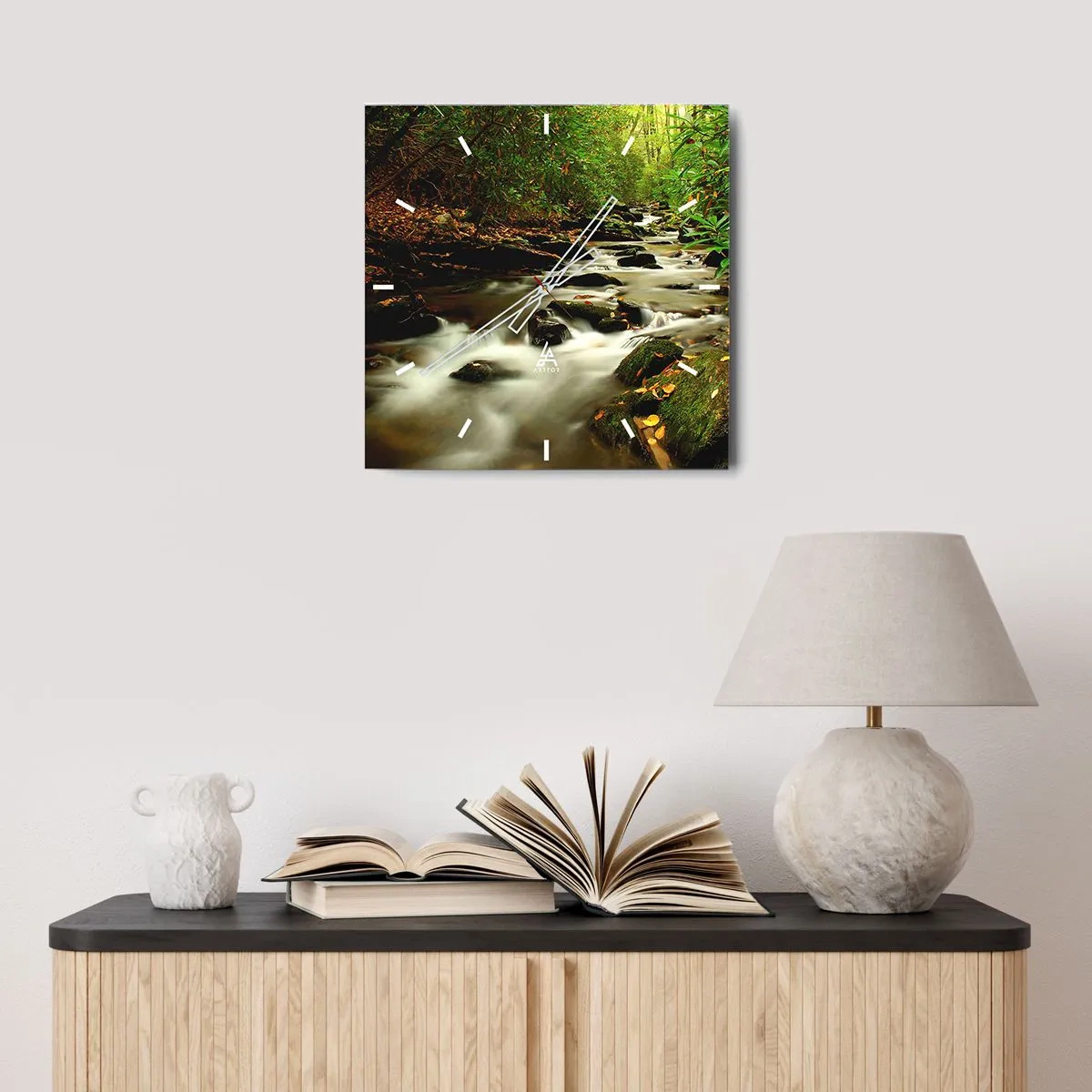 Horloge murale - Pendule murale - Comme de l'argent liquide - 40x40 cm