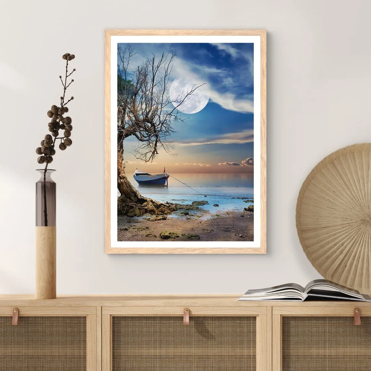 Affiche dans un chêne clair - Poster - Est-ce la fin ou le début ? - 70x100 cm