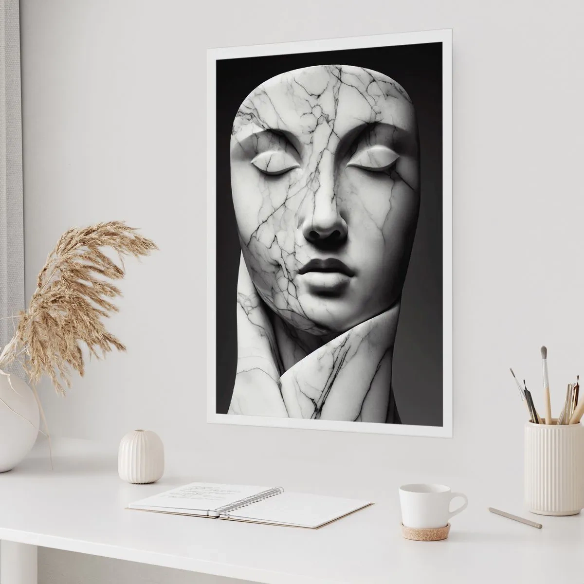 Affiche - Poster - Marmurowe kształty - 30x40 cm