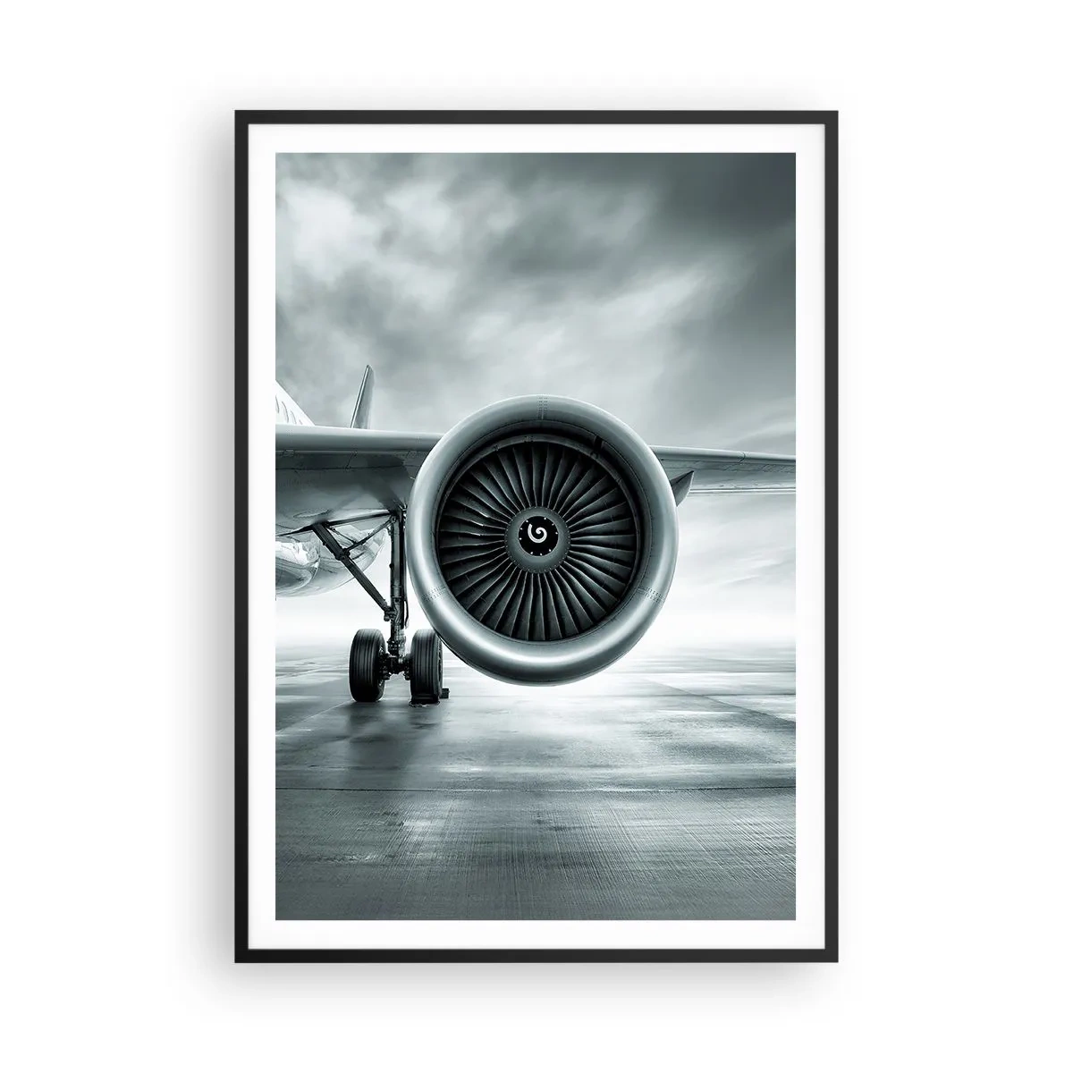 Affiche dans un cadre noir - Poster - Sent la force! - 70x100 cm