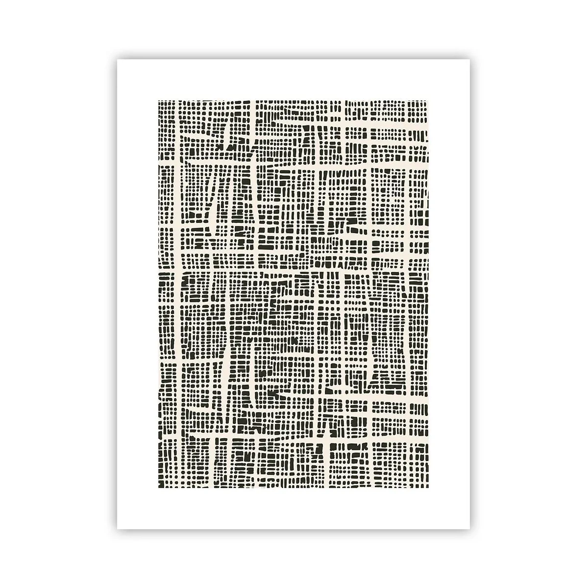 Affiche - Poster - Composition tissée - 30x40 cm