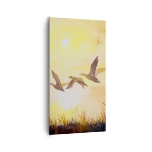 Impression sur toile - Image sur toile - Le début d'un long voyage - 65x120 cm
