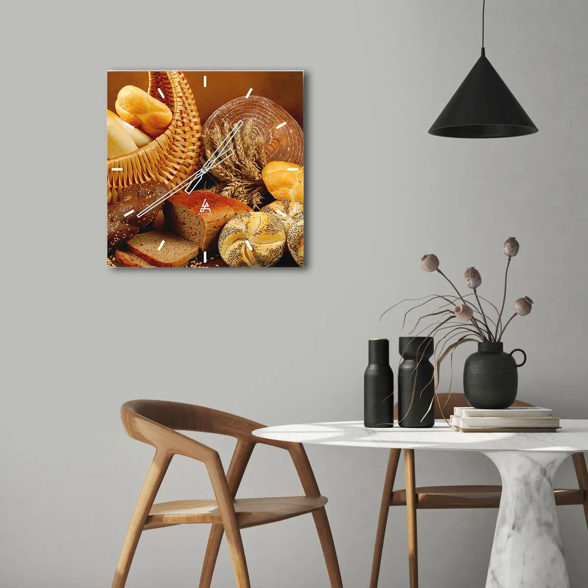 Horloge murale - Pendule murale - On s'en est encore sorti - 40x40 cm