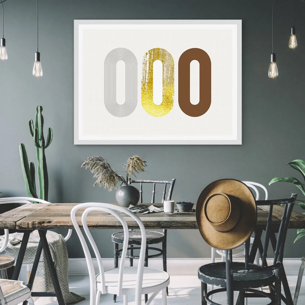 Affiche dans un cadre blanc - Poster - Ooo! - 70x50 cm