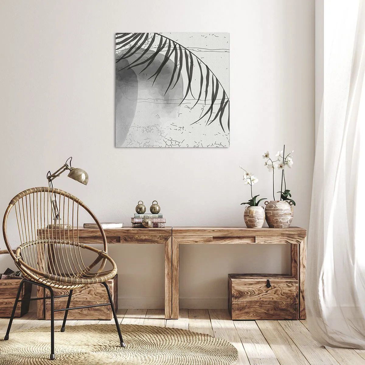 Impression sur toile - Image sur toile - L'exotisme subtil de la nature - 70x70 cm