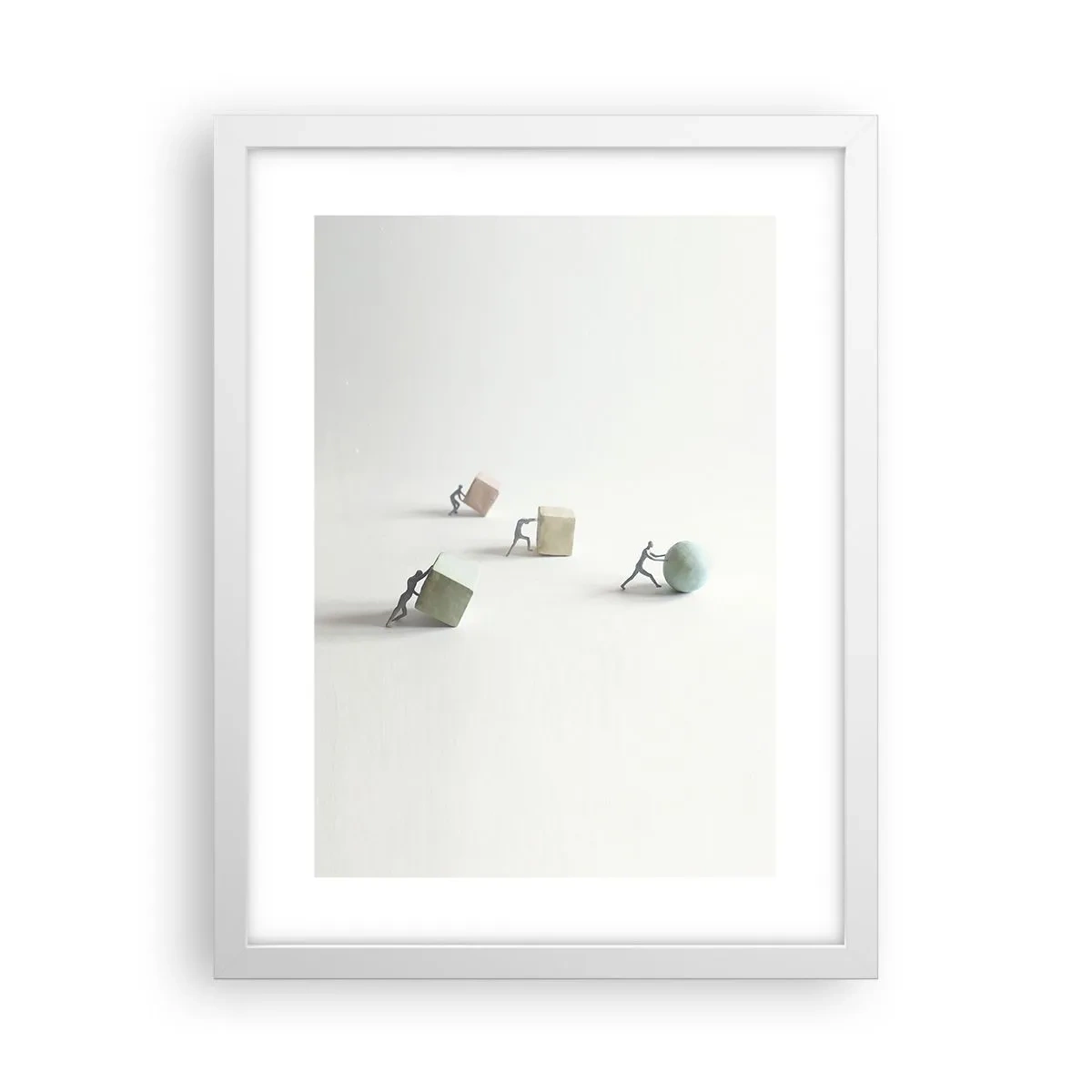 Affiche dans un cadre blanc - Poster - Rien que la vie - 30x40 cm