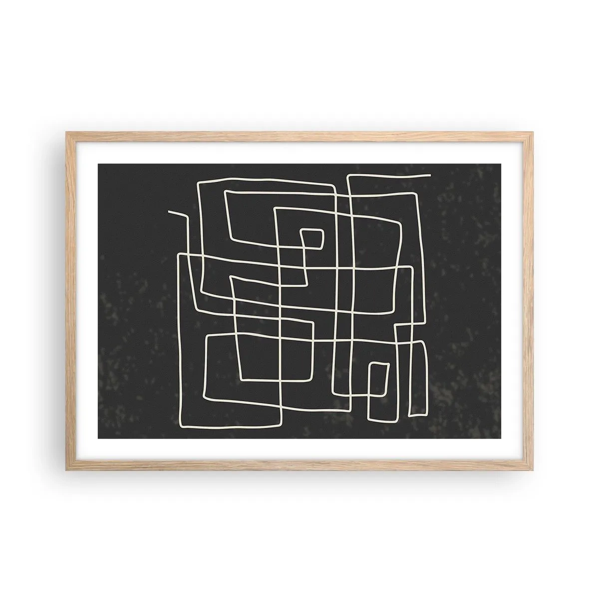 Affiche dans un chêne clair - Poster - Pas aussi simple - 70x50 cm