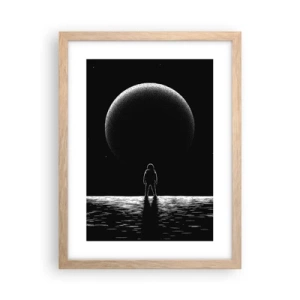 Affiche dans un chêne clair - Poster - Face à face - 30x40 cm