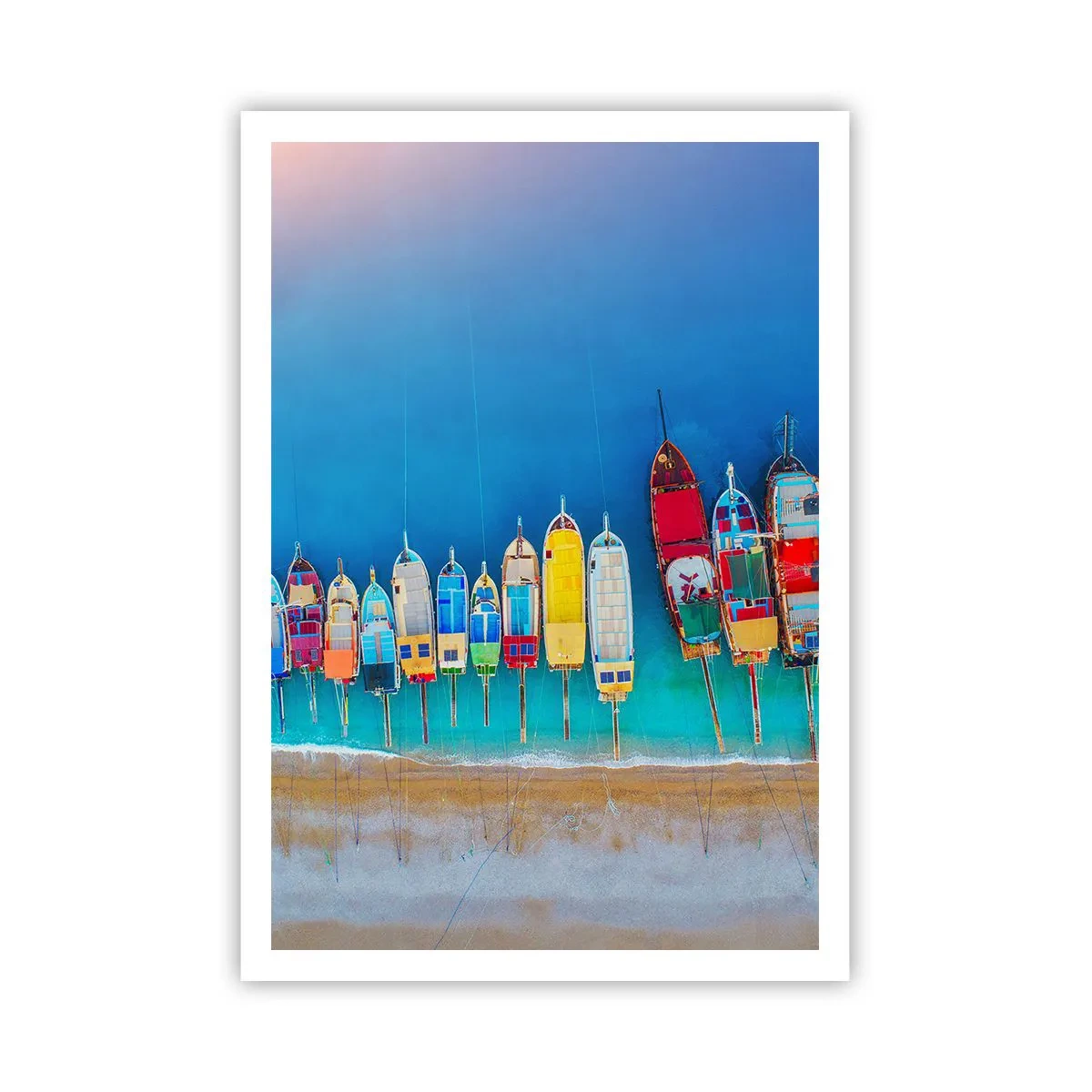 Affiche - Poster - Une vue à vol d'oiseau - 70x100 cm