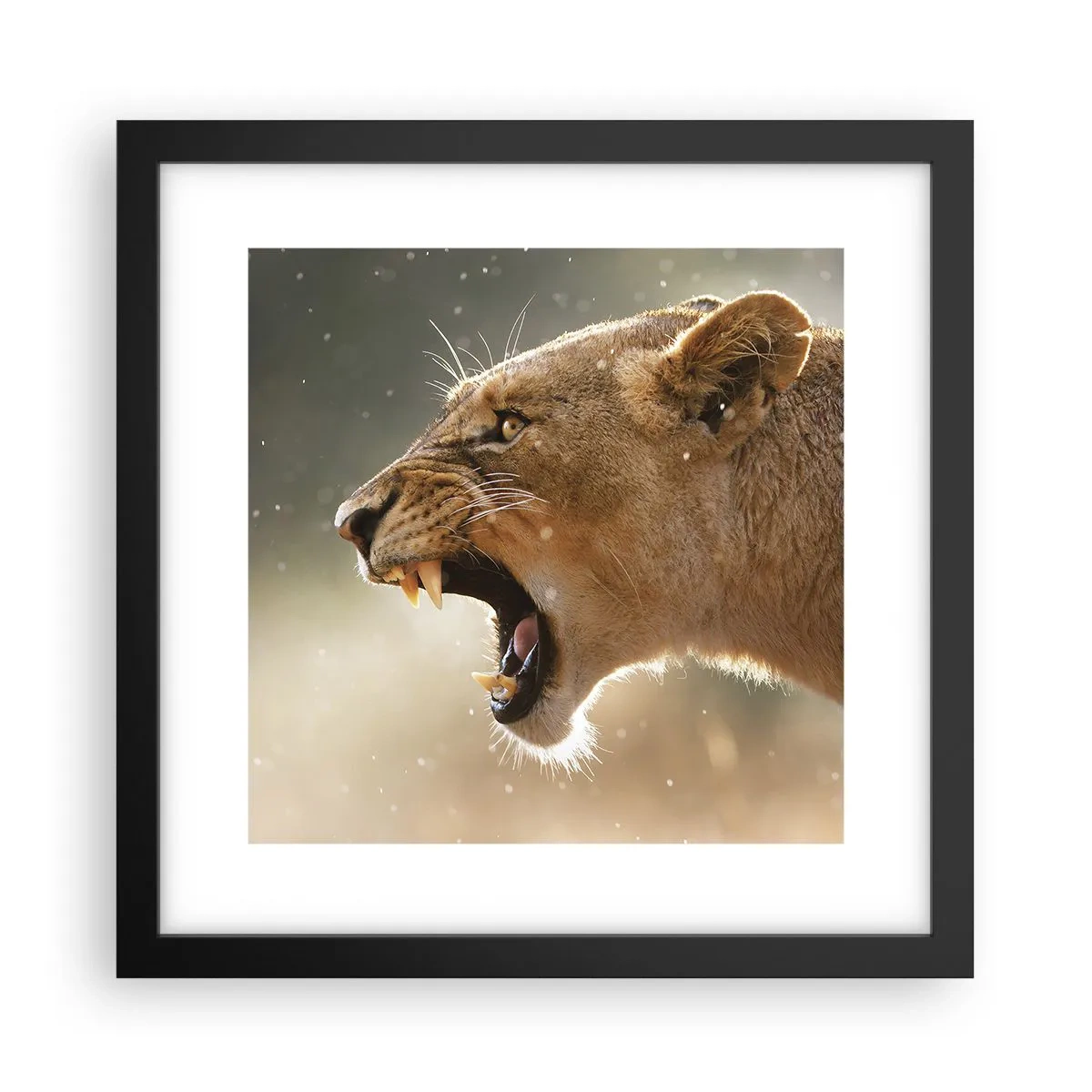 Affiche dans un cadre noir - Poster - Essayez de ne pas écouter - 30x30 cm