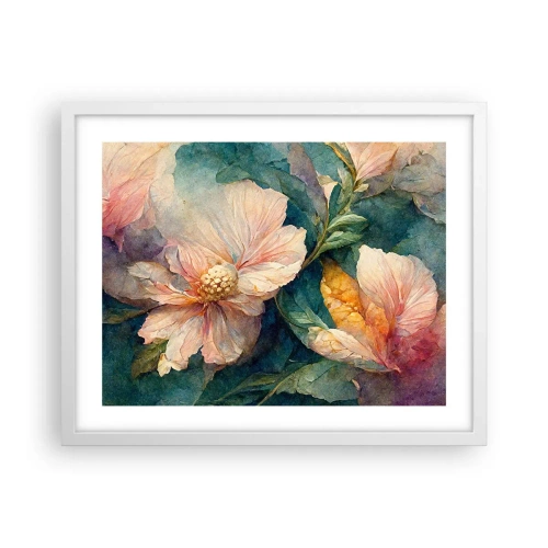 Affiche dans un cadre blanc - Poster - Uniquement de la subtilité - 50x40 cm