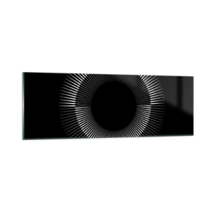 Impression sur verre - Image sur verre - Soleil noir - 90x30 cm