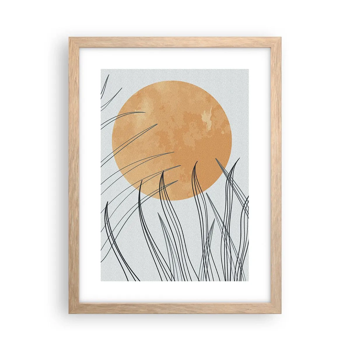Affiche dans un chêne clair - Poster - Toujours vers le soleil - 30x40 cm