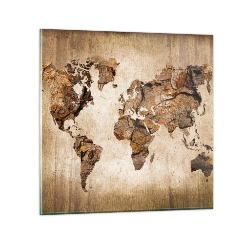 Impression sur verre - Image sur verre - Découverte du monde - 30x30 cm